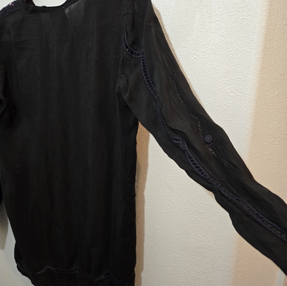Johnny Was Embroidered Blouse XS - Picture 8 of 12